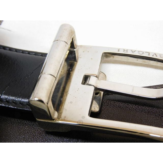 Bvlgari Reversible Belt Leather Silver 5 — view 3