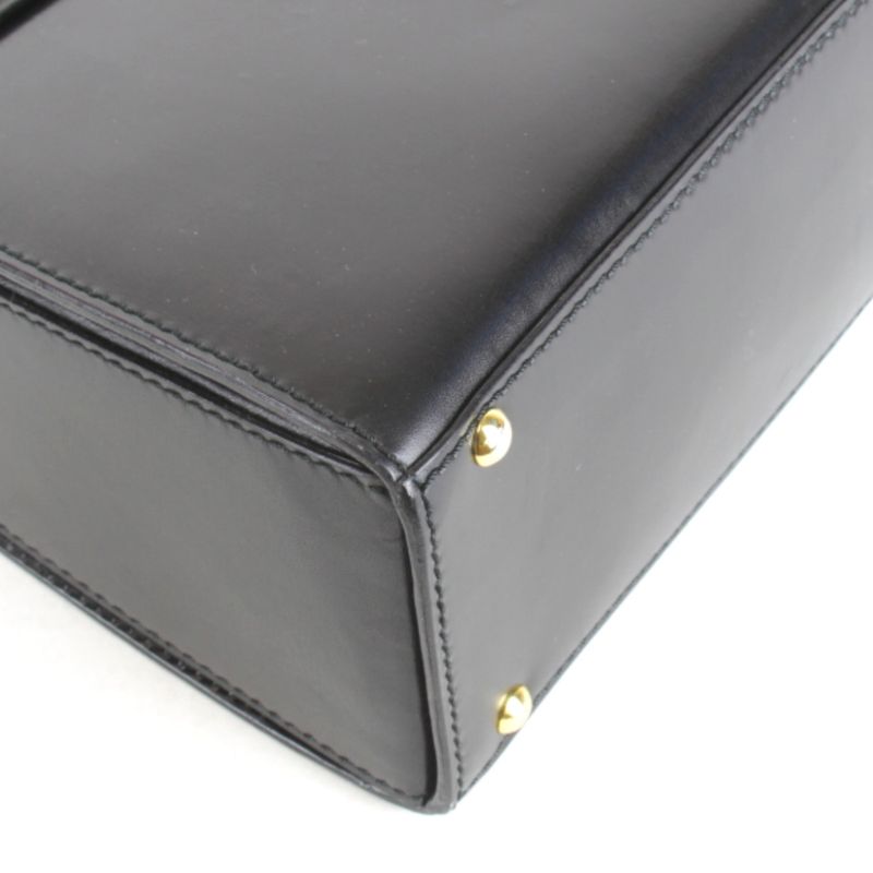 Celine Handbag Leather Black