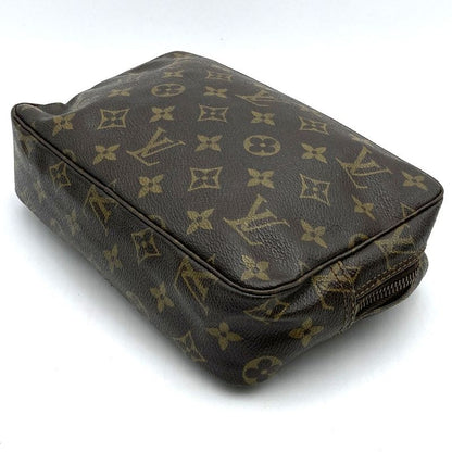Louis Vuitton Trousse Toilette 23 M47524 Pouch Clutch Bag Brown Monogram Canvas