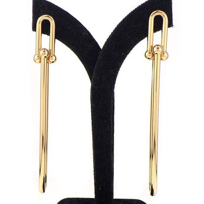 Tiffany & Co Earrings Hardware Double Long 18K Pink
