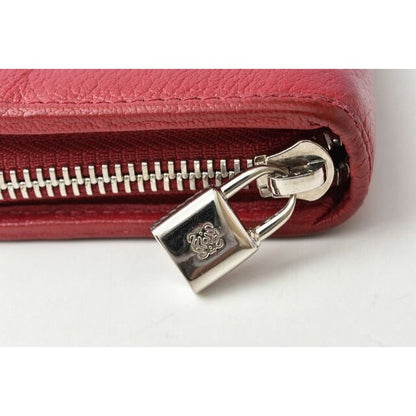 Loewe Wallets Long Wallet Round Zipper Amazona Goatskin Bordeaux — view 4