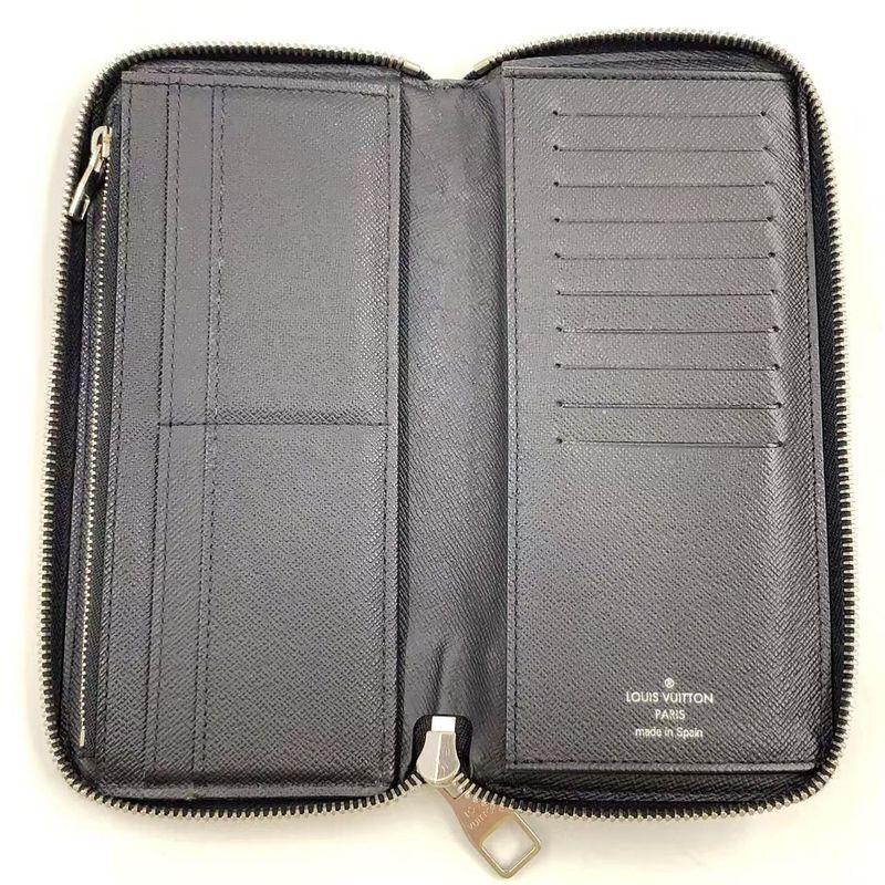 Louis Vuitton Zippy Wallet Vertical Damier Graphite Damier Graphite PVC Black
