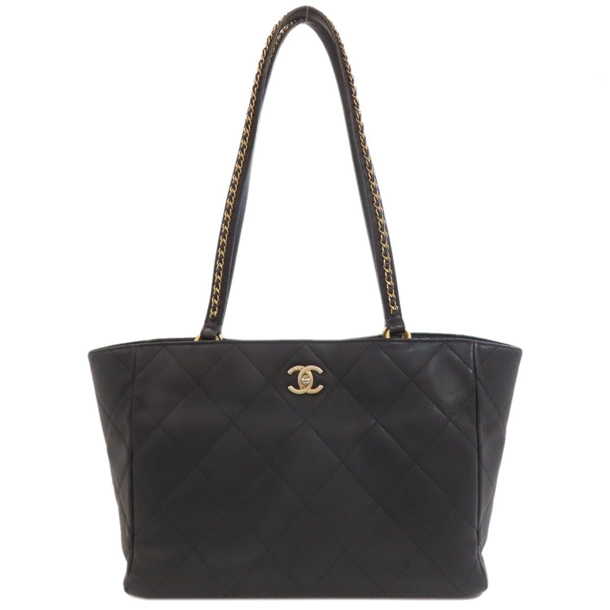 Chanel Quilted Gold Tote Bag