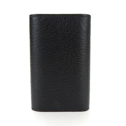 Gucci Key Case 435305 GG Marmont Leather Black 6-stack Ladies Men's Gucci