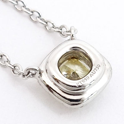 Tiffany & Co Pt950 18K Yellow Gold Soleste Yellow Diamond Necklace