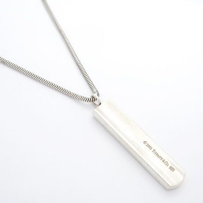 Tiffany & Co Necklace Narrow Bar 925 Silver Ladies