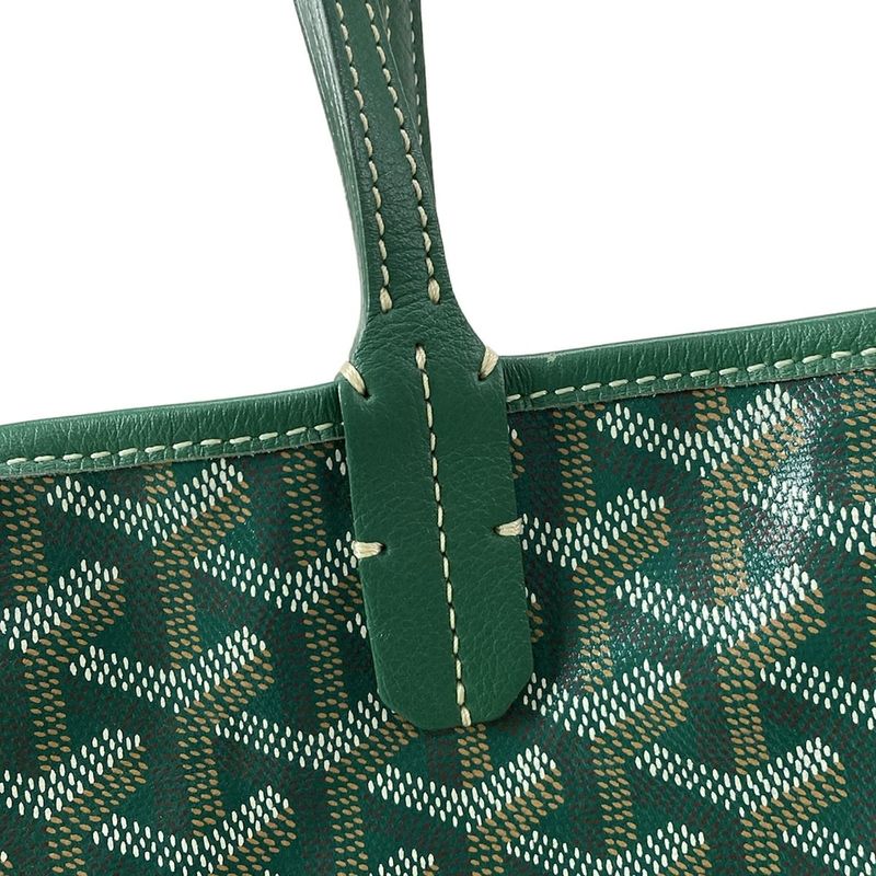 Goyard Shoulder Bag Saint Louis PM Green Leather