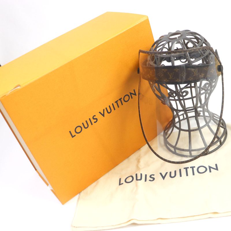 Louis Vuitton 2021 M76727 Villers LV Shield Monogram Canvas Sun Visor Face