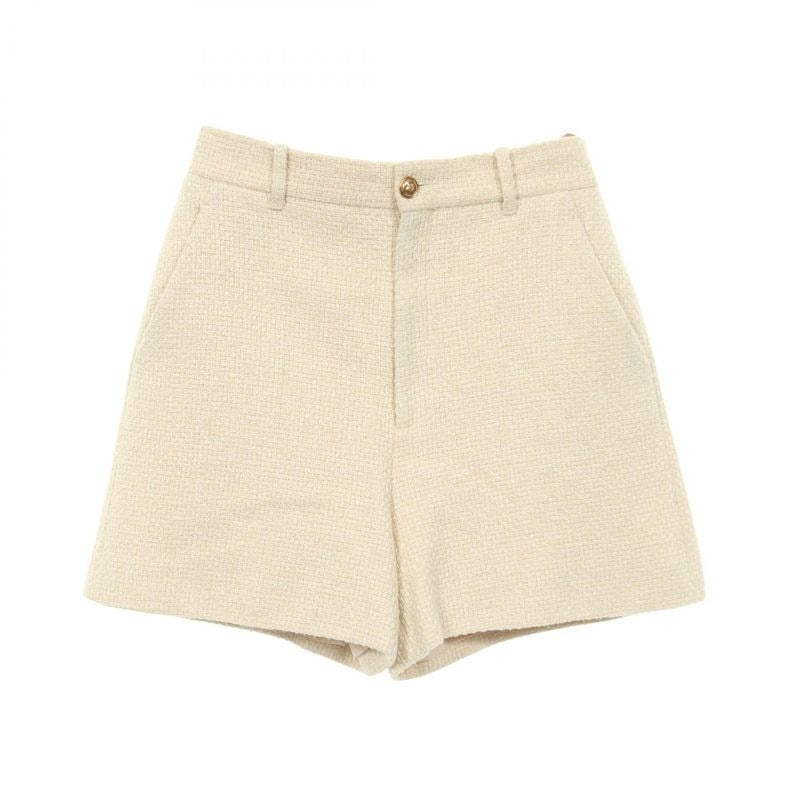 Gucci Pants Tweed Short Light Beige Cotton Rayon Shorts