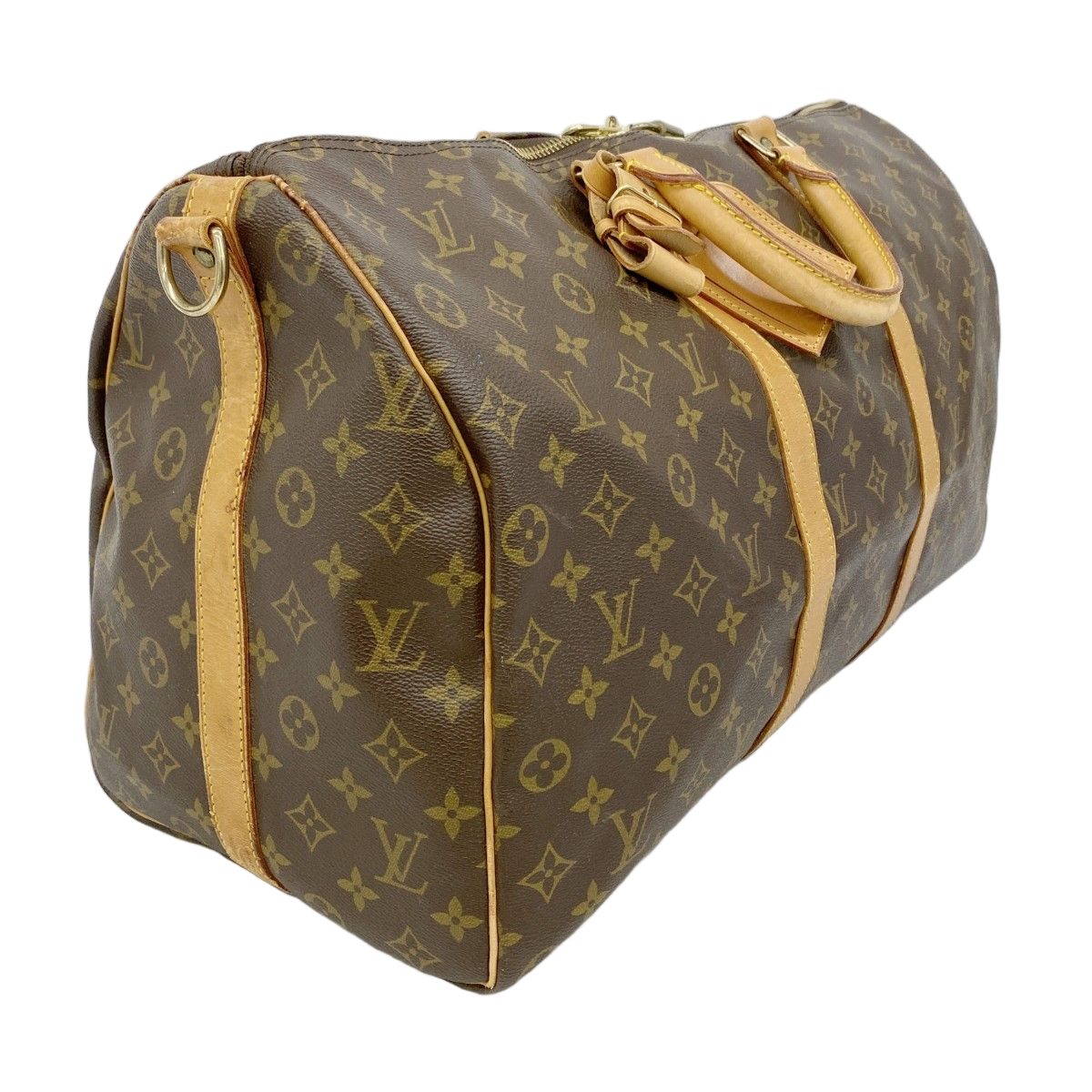 Louis Vuitton Boston Bag Monogram Keepall Bandouliere 50 Brown — view 2