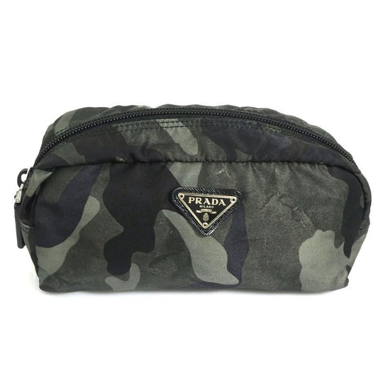 Prada Camouflage Print Nylon Pouch