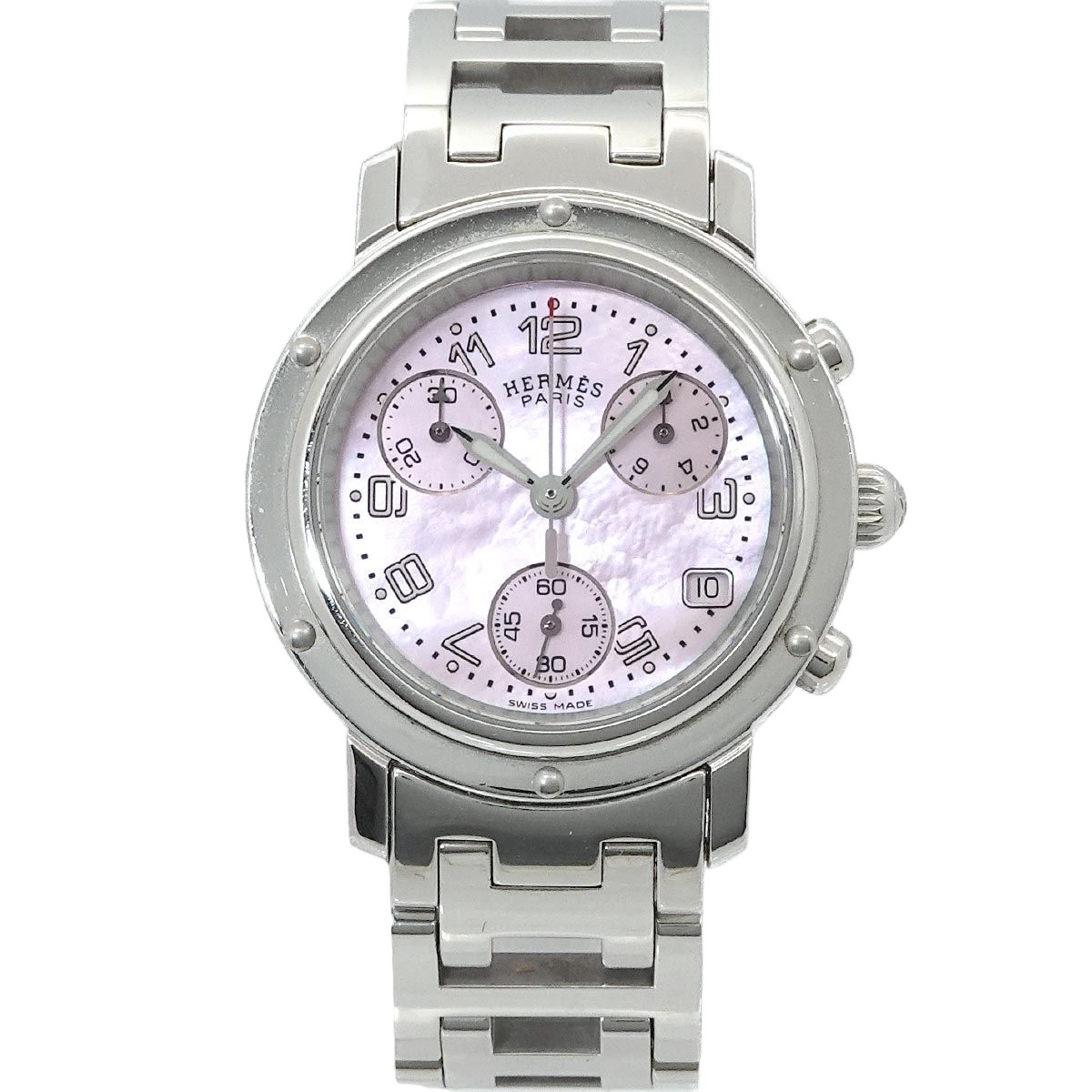 Hermes Clipper Chronograph Vintage Watch Date Quartz