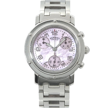 Hermes Clipper Chronograph Vintage Watch Date Quartz