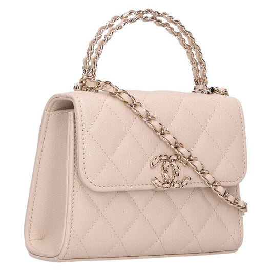 Chanel Top Handle Quilted Shoulder Bag