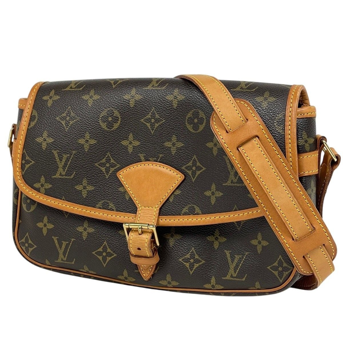 Louis Vuitton Sologne Shoulder Bag Monogram Brown