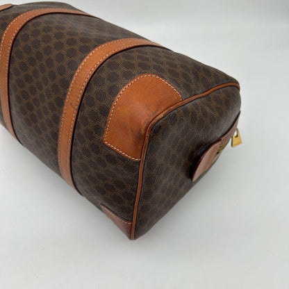 Celine Vintage Macadam Blason Pattern Triomphe Logo Leather Tote — view 10