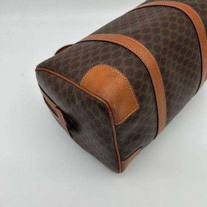 Celine Vintage Macadam Blason Pattern Triomphe Logo Leather Tote — view 9