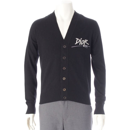 Dior Stussy Cashmere Logo Cardigan Black XS