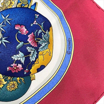 Hermes Carre 90 Large Scarf Shawl Silk Perfume Pattern