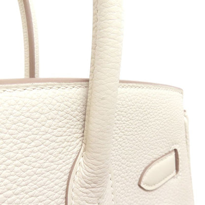 Hermes Birkin 30 Nata Gold Hardware Handbag Taurillon Women