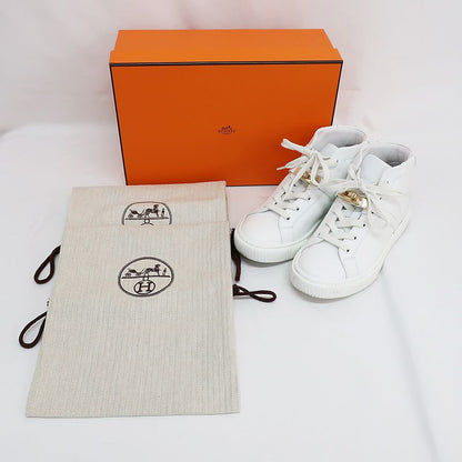 Hermes Sneakers - High Cut Daydream Kelly White Size 35.5 23cm
