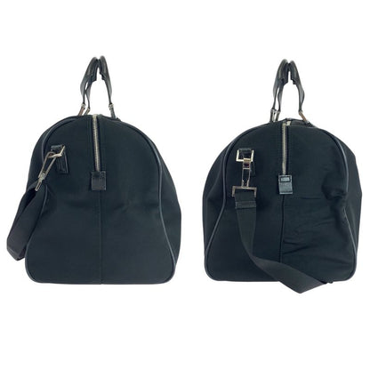 Gucci Black Silver Hardware Nylon 012 0399 Shoulder Bag Boston Bag 2way Men