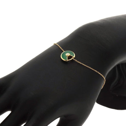 Cartier Amulet XS Chrysoprase Bracelet 18K Yellow Gold Ladies