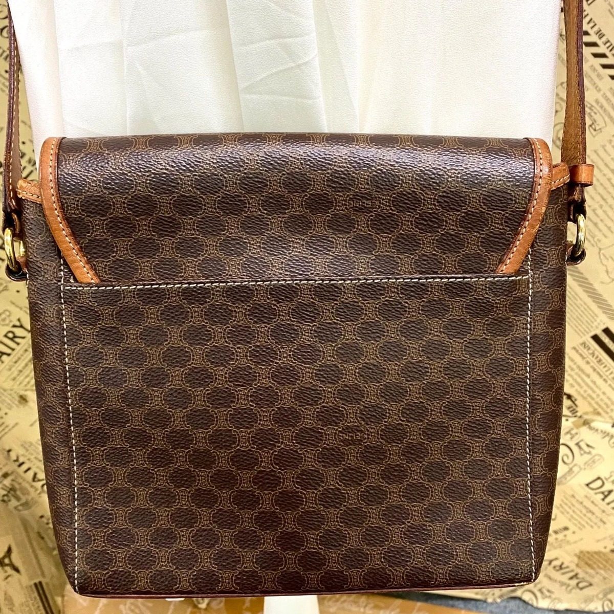 Celine Shoulder Bag Macadam Pochette Flap Formal — view 2