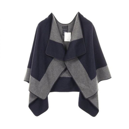 Hermes Poncho Tapis de Selle Gray Cashmere