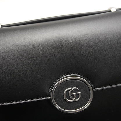 Gucci Petite GG Leather 2WAY Handbag 739721 Crossbody Black