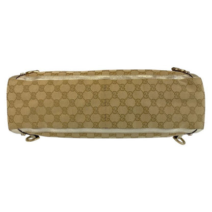 Gucci Abby Beige Gold Hardware GG Canvas/leather 141472 Tote Bag Shoulder Bag