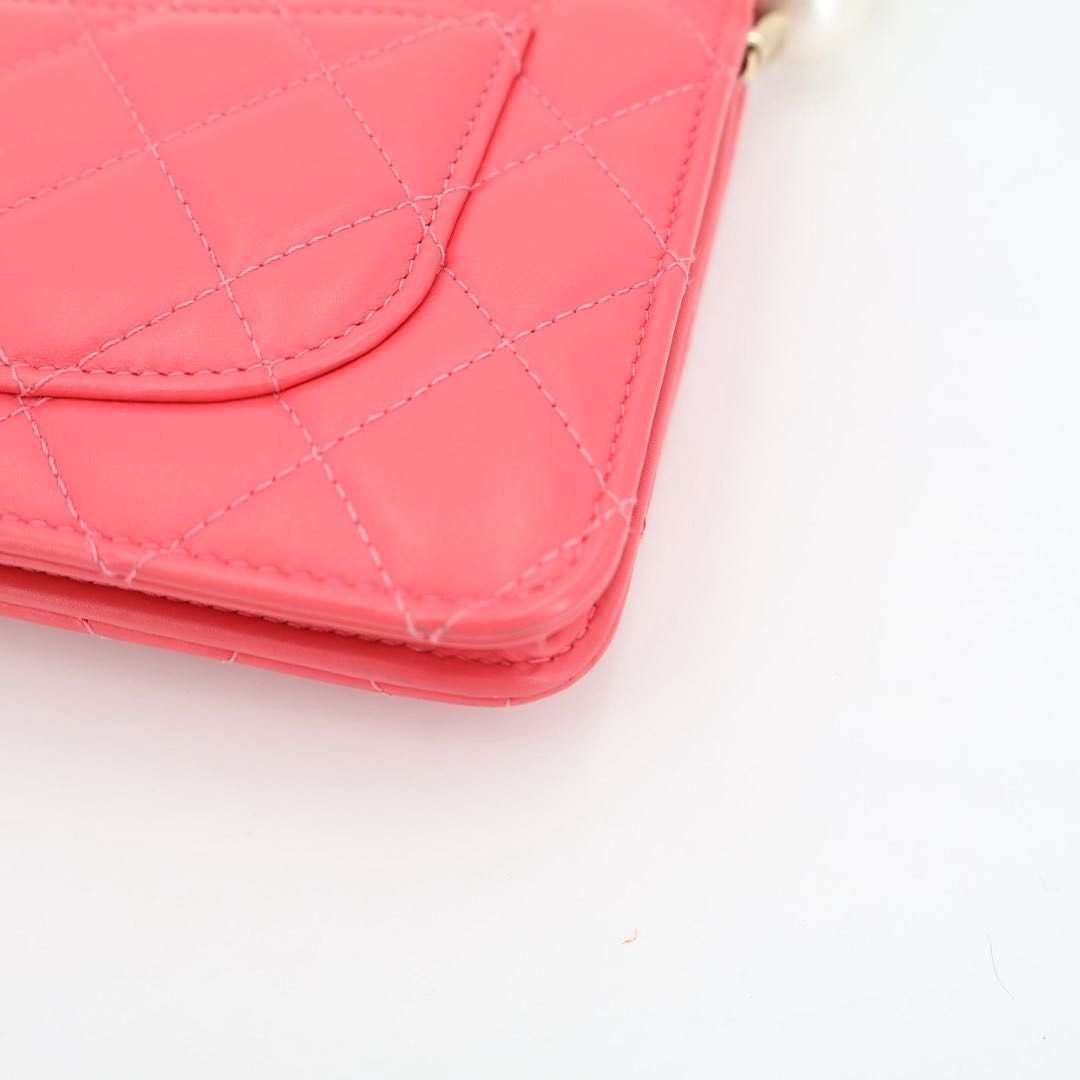 Chanel Pearl Pink Wallet on Chain — view 5