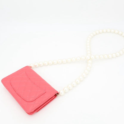 Chanel Pearl Pink Wallet on Chain — view 8