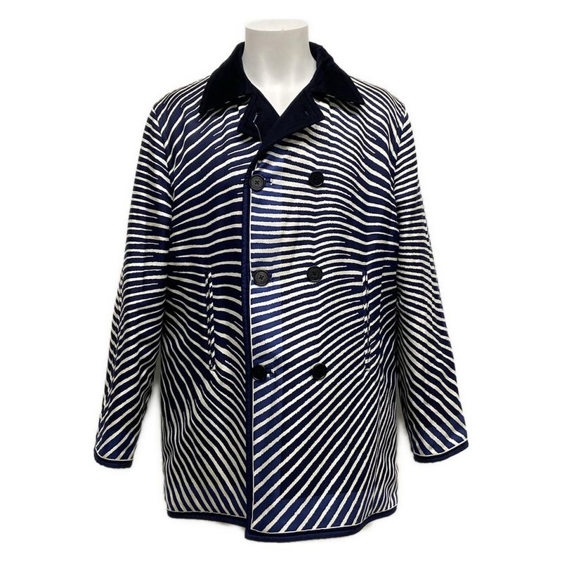 Hermes P Coat Size LA Men's - Dark Navy And Navy And White Margiela Period
