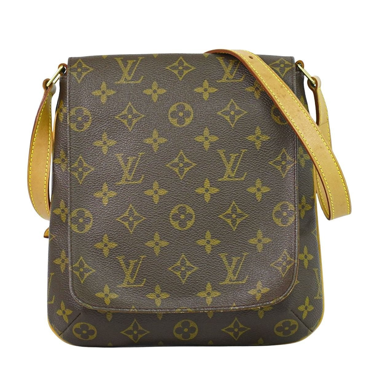 Louis Vuitton LV Musette Salsa Short Monogram Shoulder Bag Brown