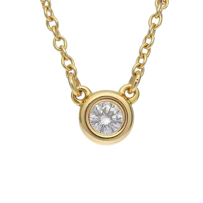 Tiffany & Co By-the-yard Diamond Necklace 18K Pink Gold 750 Pink Gold Diamond