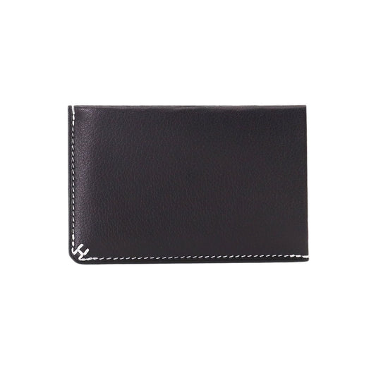 Hermes Sellier Card Case Business Holder Bague Rain Blue Indigo Sellier