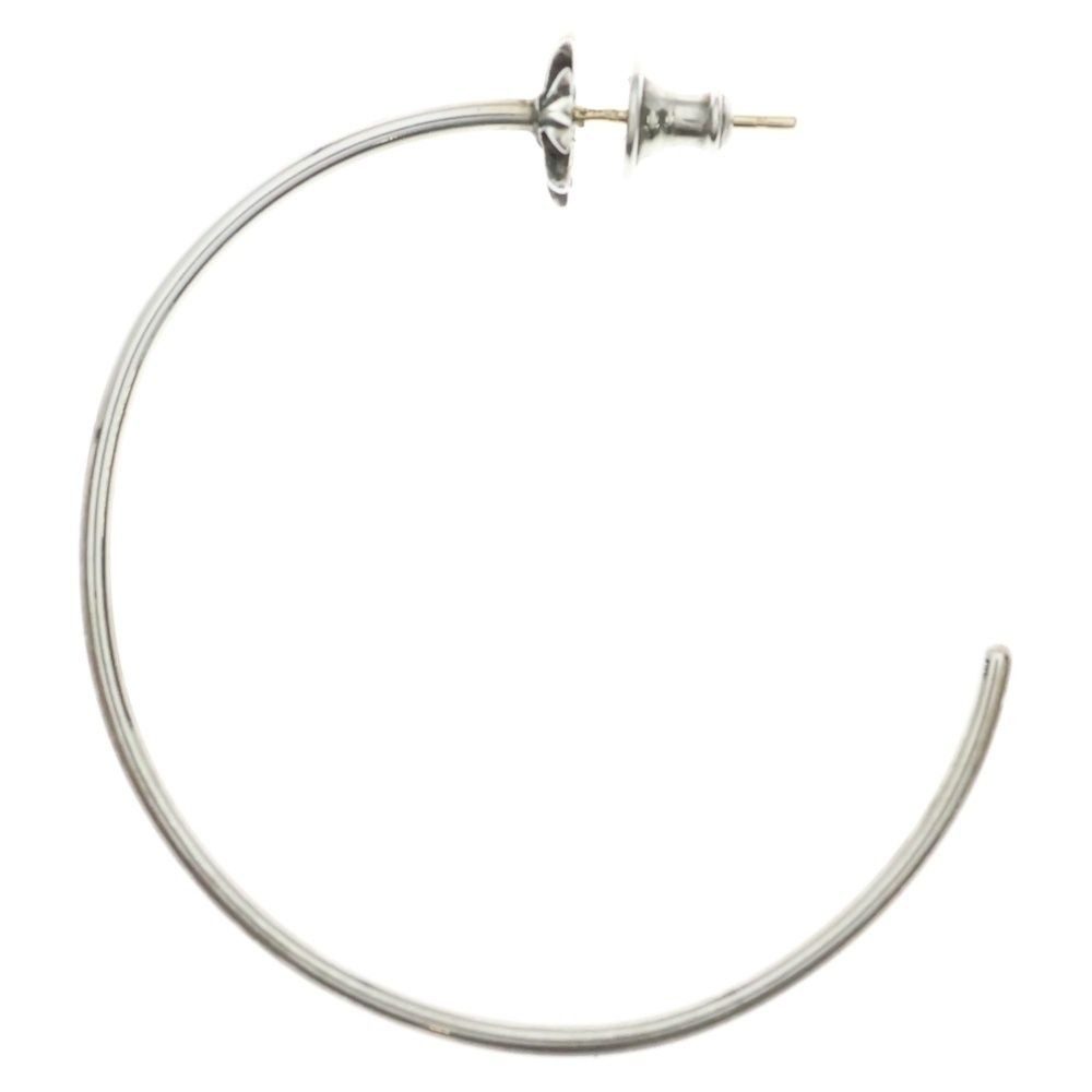 Chrome Hearts Hoop CH Pls CH Plus Earrings Silver