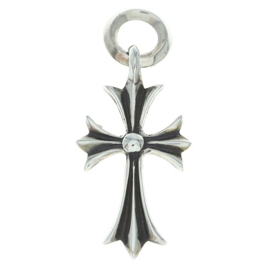 Chrome Hearts Tiny CH Cross Charm Necklace Top Silver