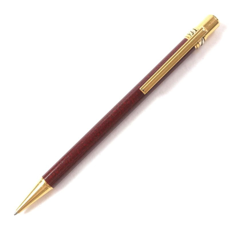 Cartier Trinity Marble Pattern Logo Engraved Twist Ballpoint Pen