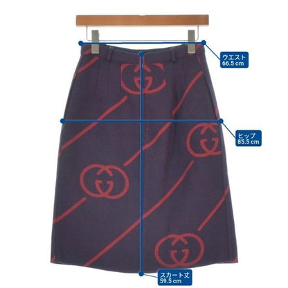 Gucci Knee Length Skirt Purple Red — view 6