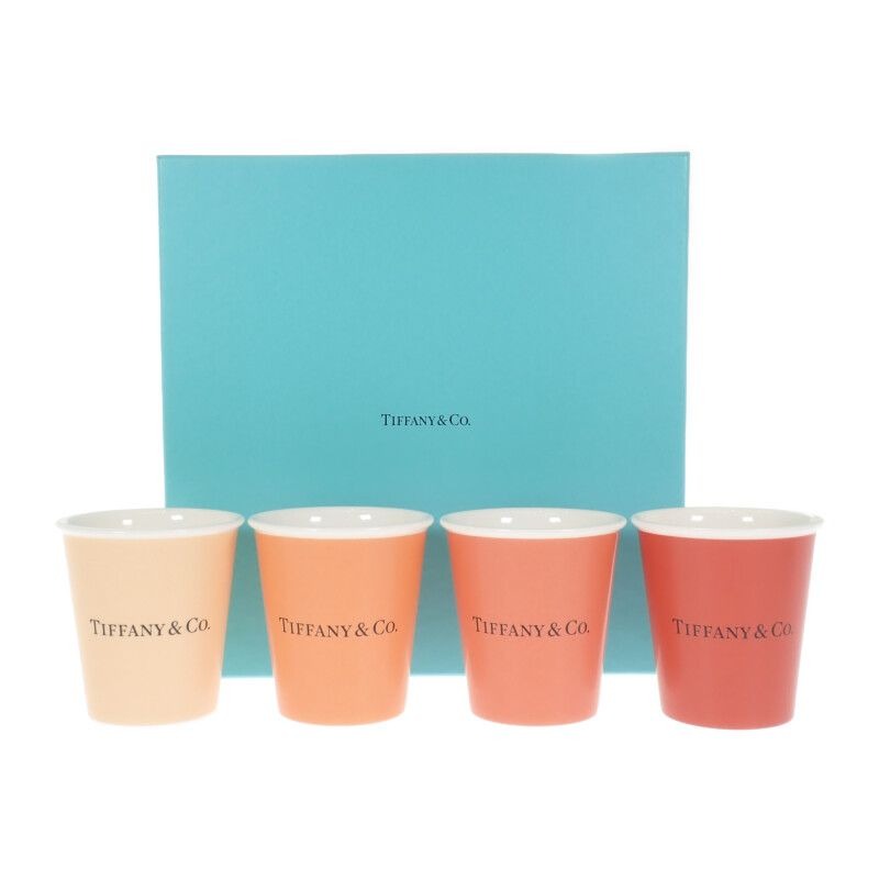 Tiffany & Co Coffee Cups Set Of 4 Paper Tableware