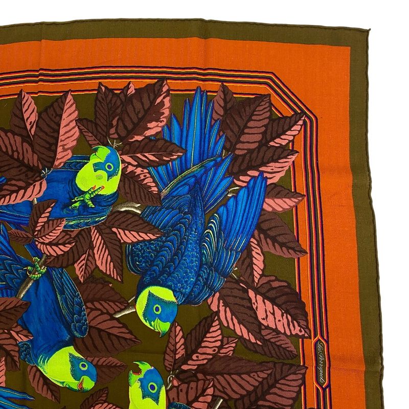 Hermes Carrégien 90 Les Perroquets Parrot Scarf Bag Brand Bag Handle Cover