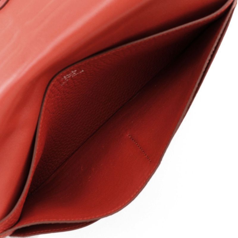 Hermes Dogon Long Togo Red □R Ladies Long Wallet