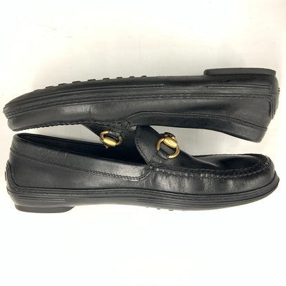 Gucci Horsebit Leather Loafers Black