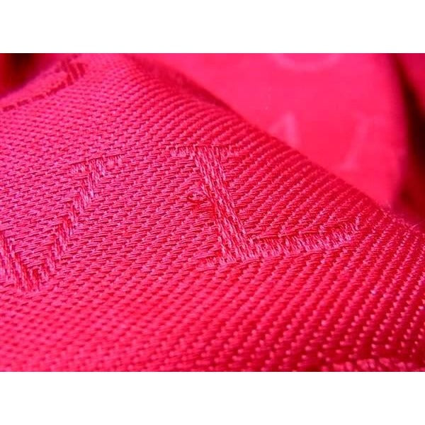 Bvlgari Shawl Logomania Pink 60% Silk 40% Wool Fringe — view 2