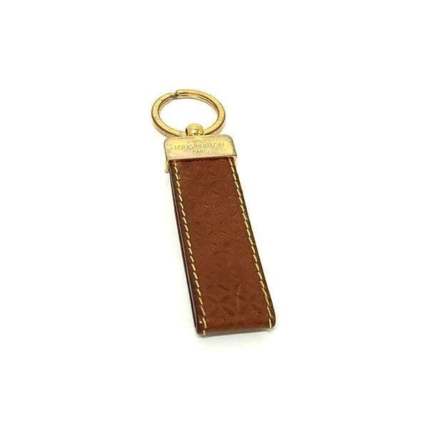 Louis Vuitton Key Holder Monogram Porte Cles Dragonne Brown Leather