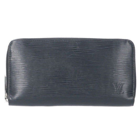 Louis Vuitton M61857 Zippy Wallet Epi Noir Black Round Zip Wallet Men's