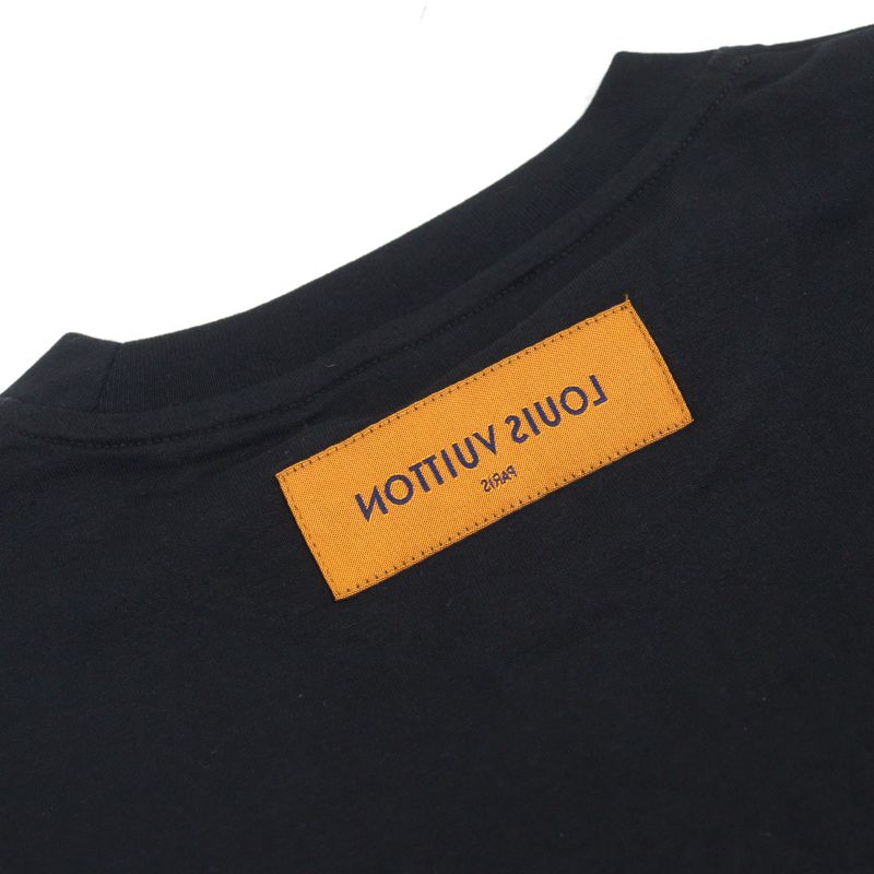 Louis Vuitton 23ss Hoy10w 100% Cotton LV Concert Print Logo Embroidery Crew