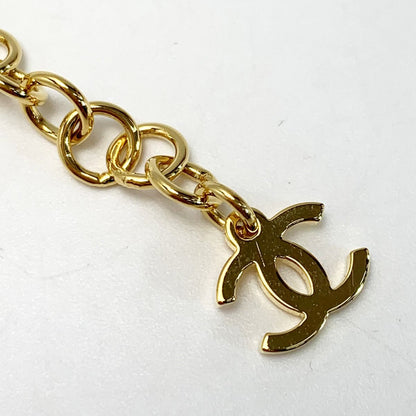 Chanel No5 Denim Plated I24p Gold Blue Accessory Necklace Ladies